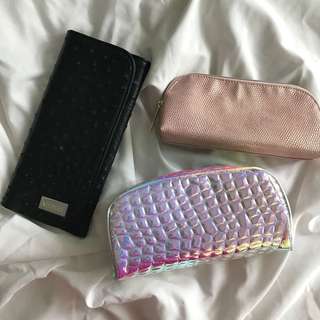 Morphe & Estée Lauder makeup pouch/bag