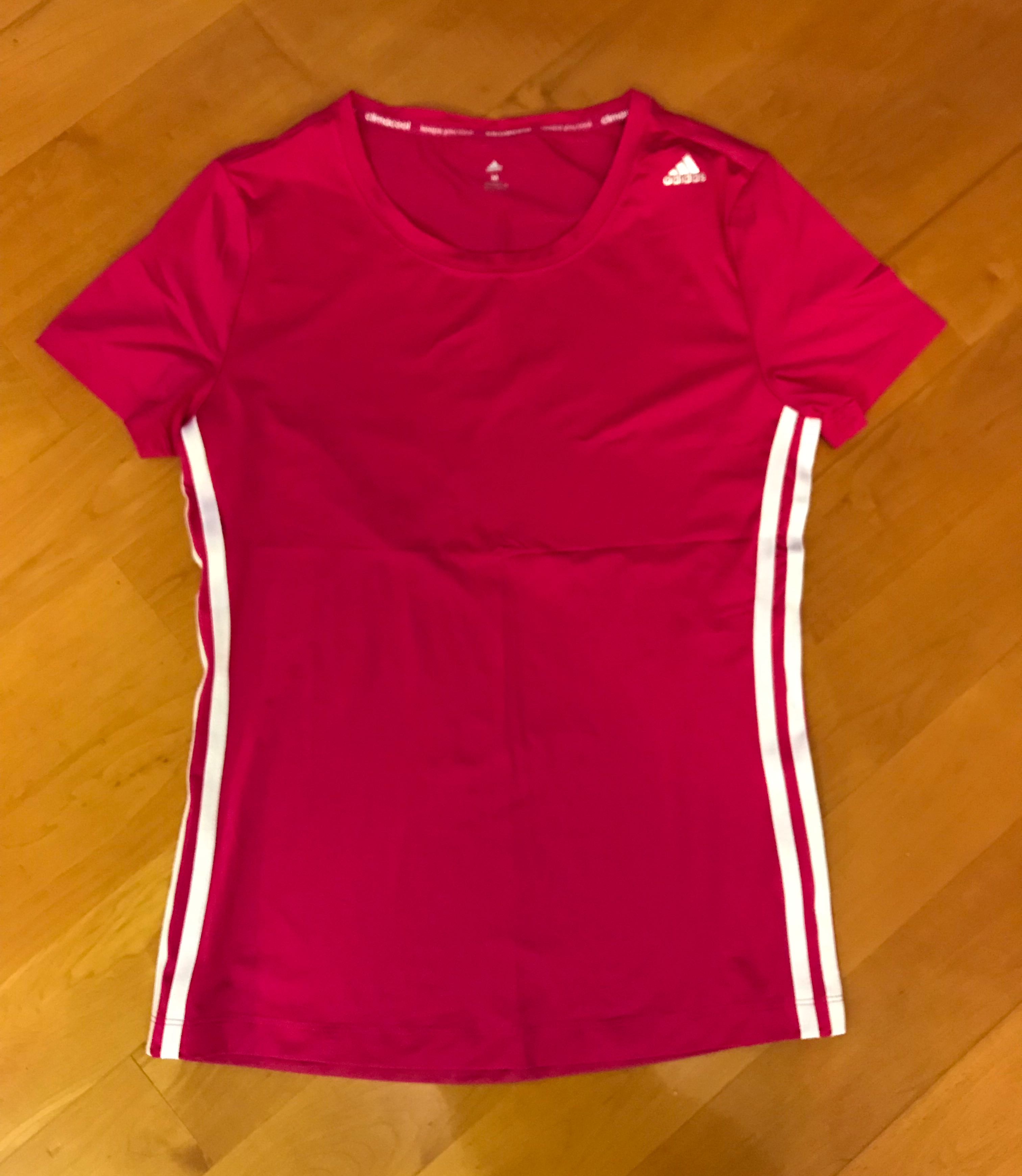 adidas pink tee shirt