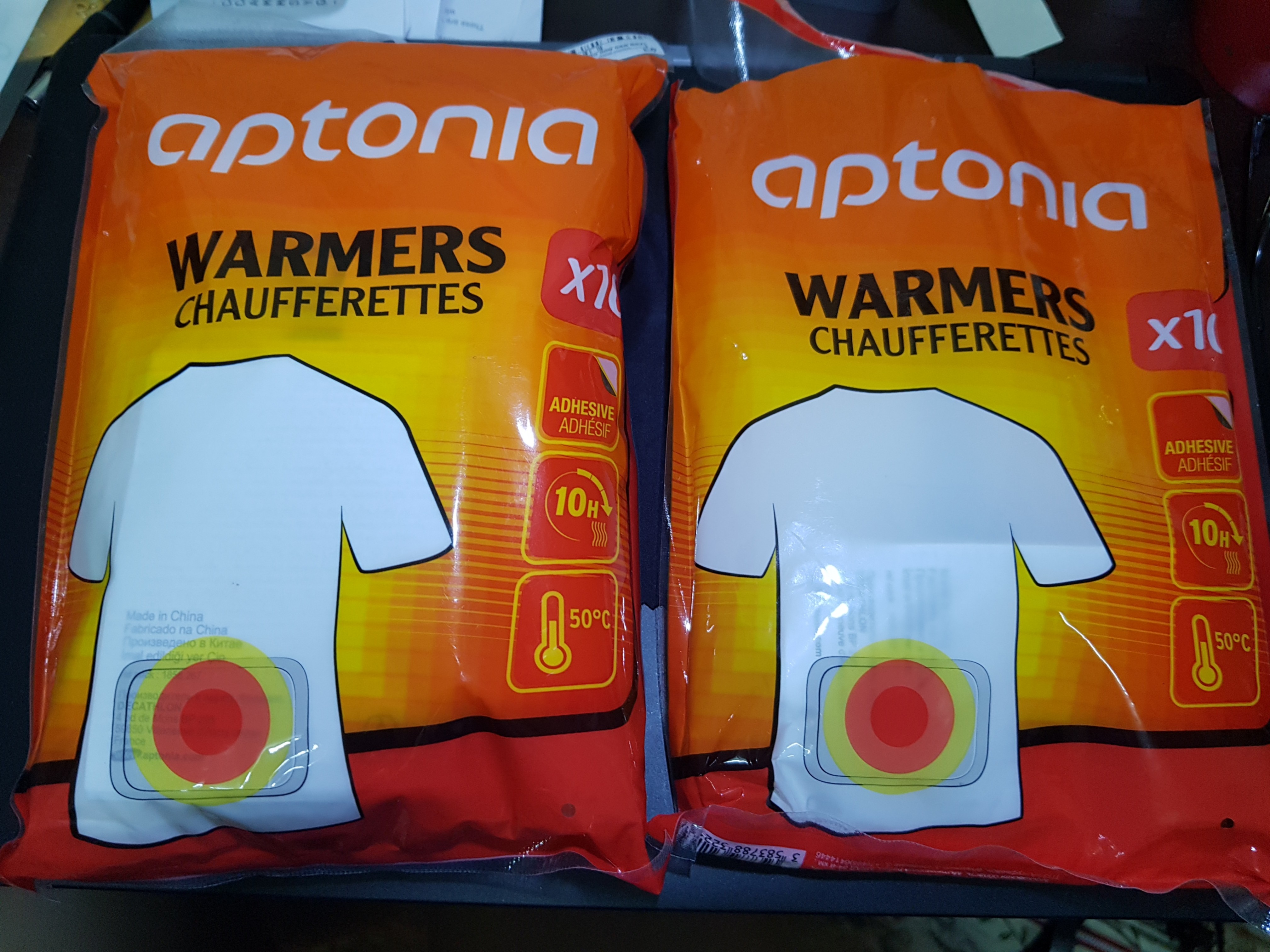 Aptonia body warmers and hand warmers 