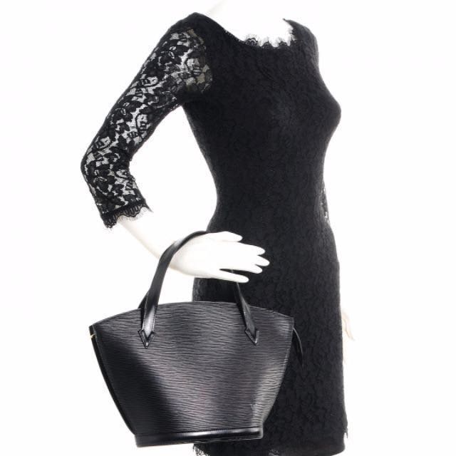 Louis Vuitton Black Epi Leather Saint Jacques Short Strap PM Bag