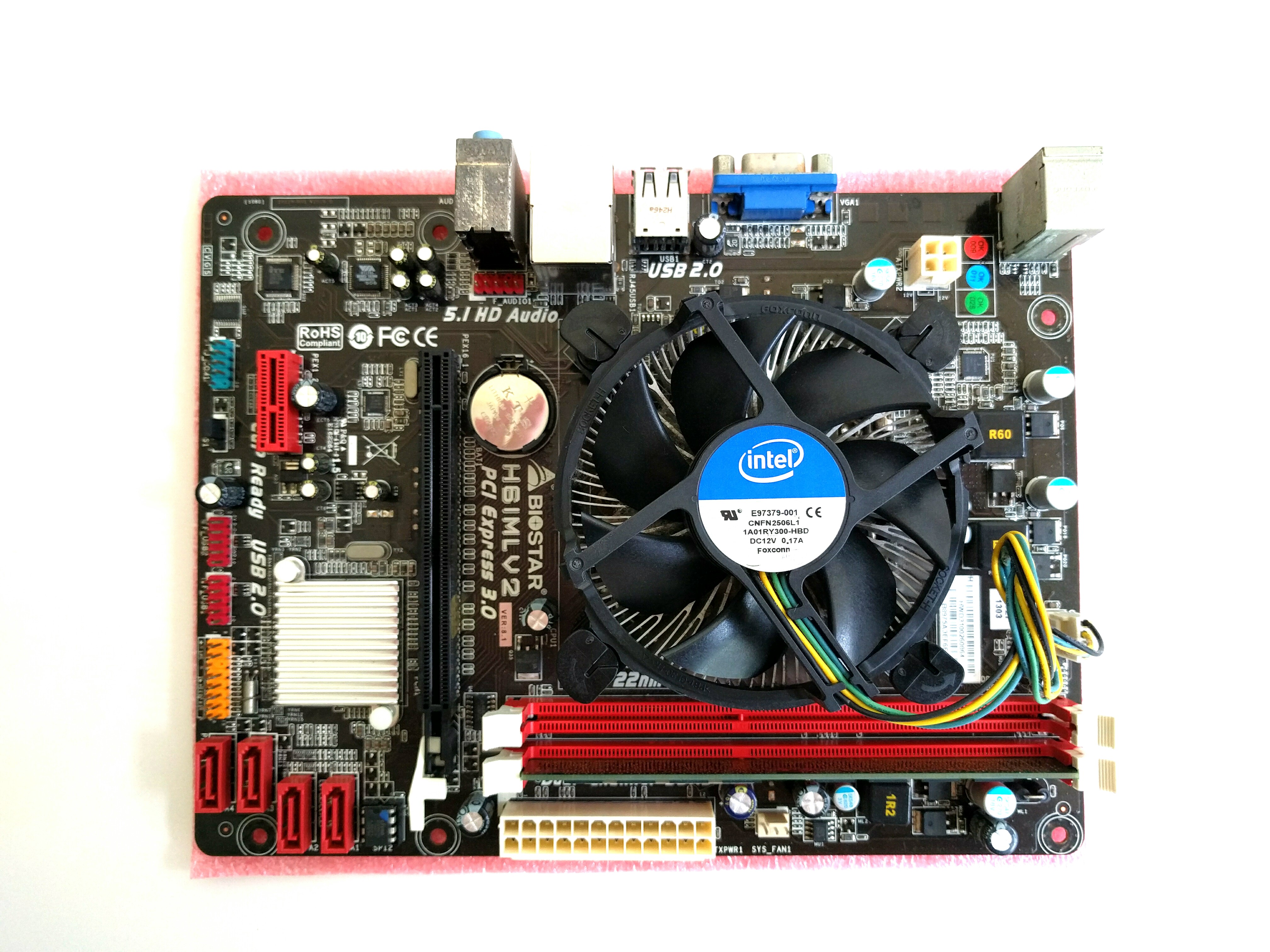 Biostar H61MLV2 LGA1155 Motherboard with CPU and RAM, Computers & Tech ...
