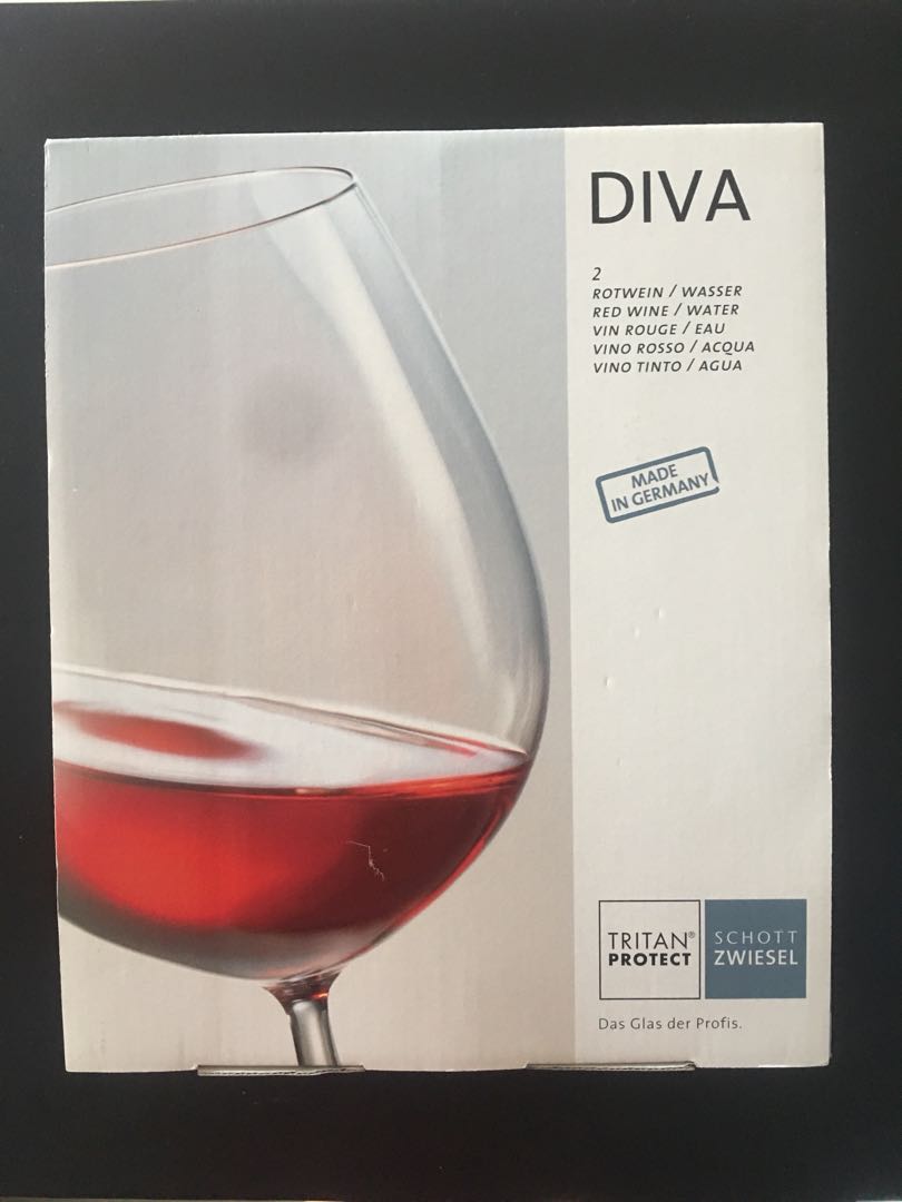 Brand New Diva 1 Set Of 2 Crystal Wine Glass Schott Zwiesel Good For Birthday Housewarming Xmas Gift Home Appliances On Carousell