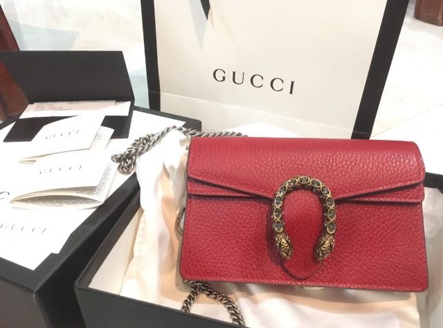 gucci mini dionysus red