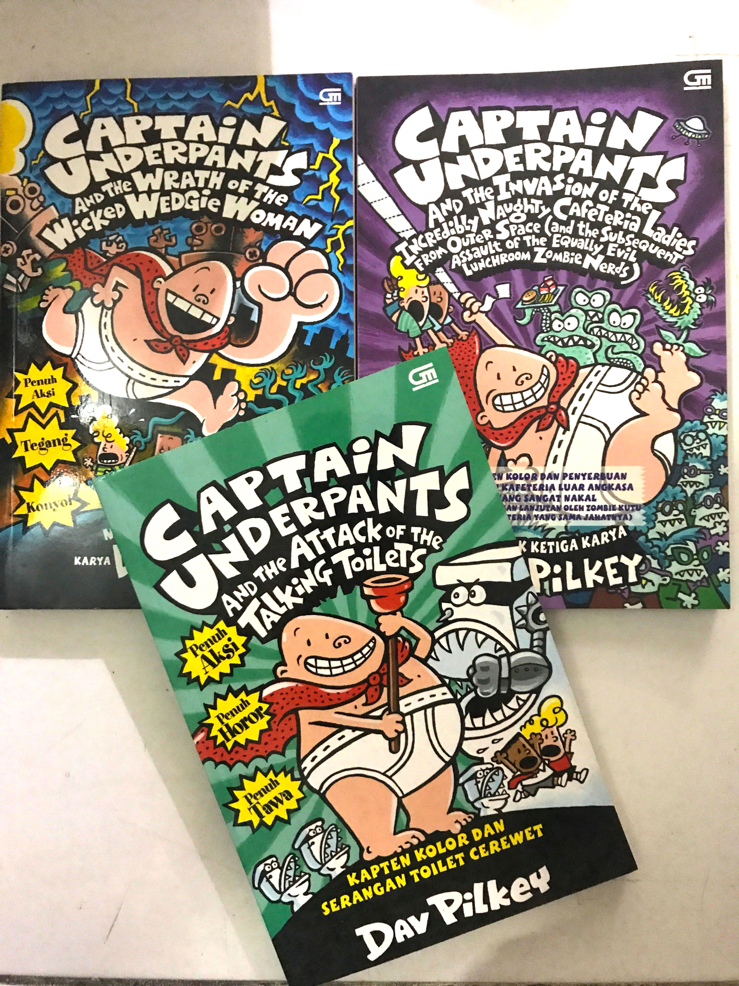 Captain Underpants Series B Indo Books & Stationery Books on Carousell