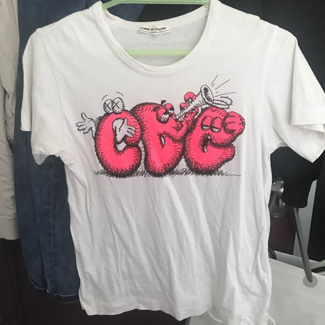 comme des garcons neon shirt