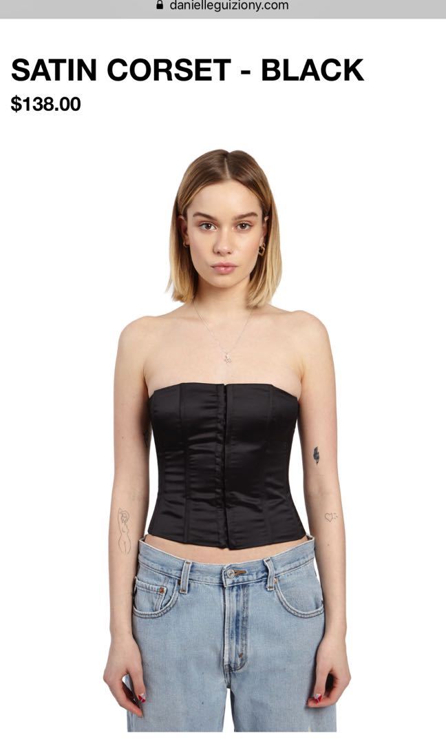 Danielle Guizio Corset Style Top Women S Fashion Clothes Tops On Carousell