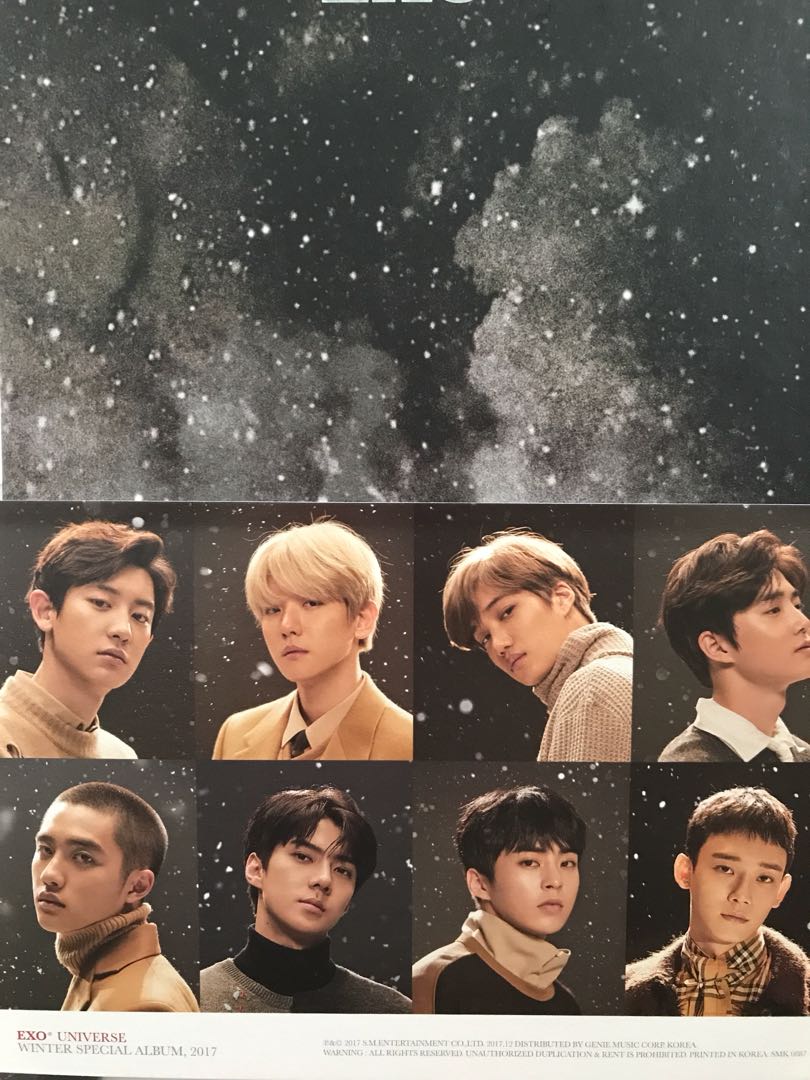 Exo Winter Special Album Universe Entertainment K Wave On
