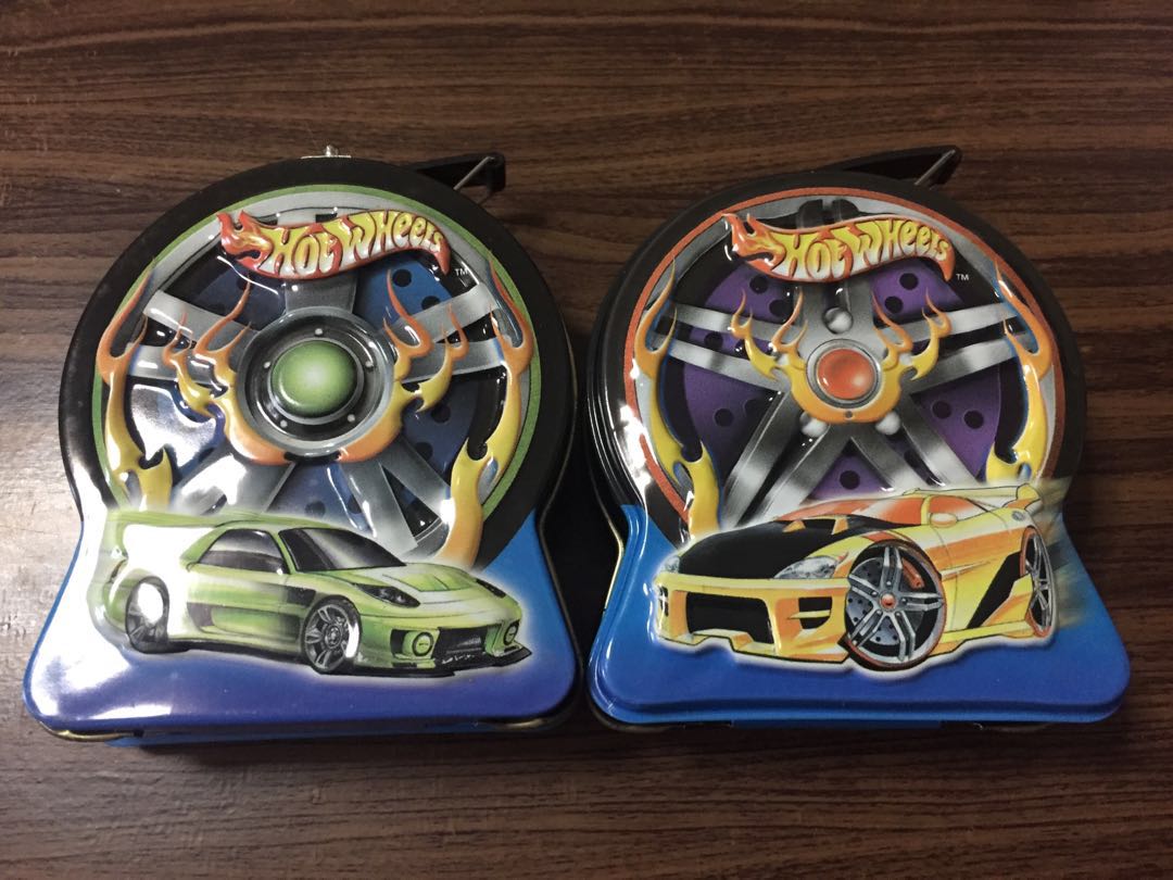 hot wheels tin box