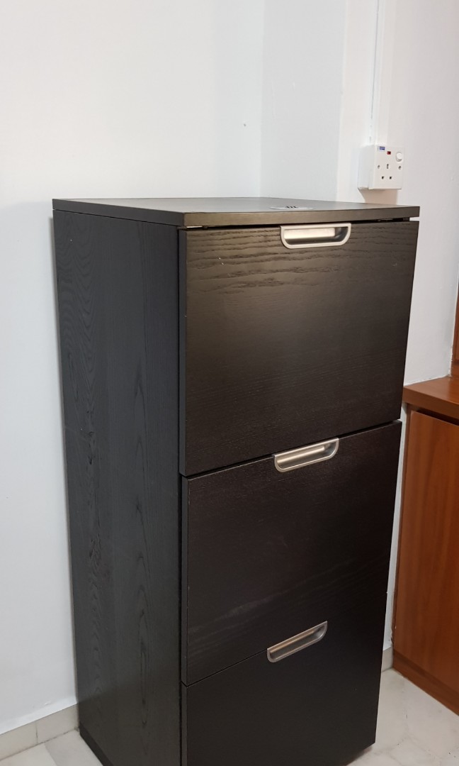 Ikea Galant Filing Cabinet Black Brown Awesome Condition