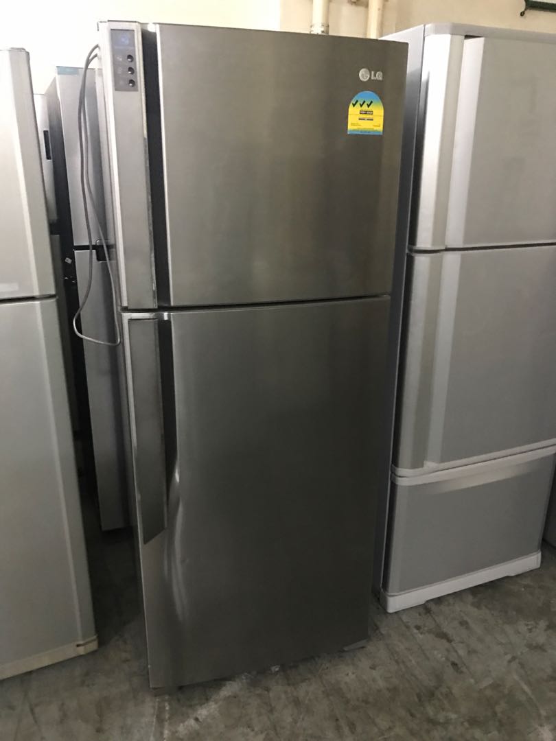 LG green Plasma 380l 3 Ticks fridge / refrigerator, TV & Home