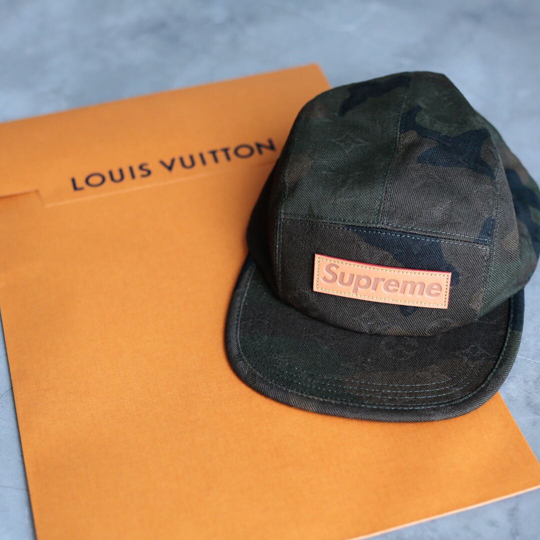 Louis Vuitton X Supreme Denim, Men's Fashion, Watches & Accessories, Caps &  Hats on Carousell