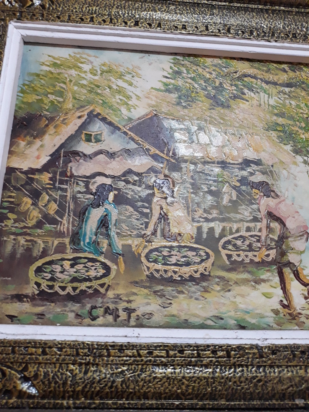 Lukisan Desa Jaman Dulu - Doni Gambar