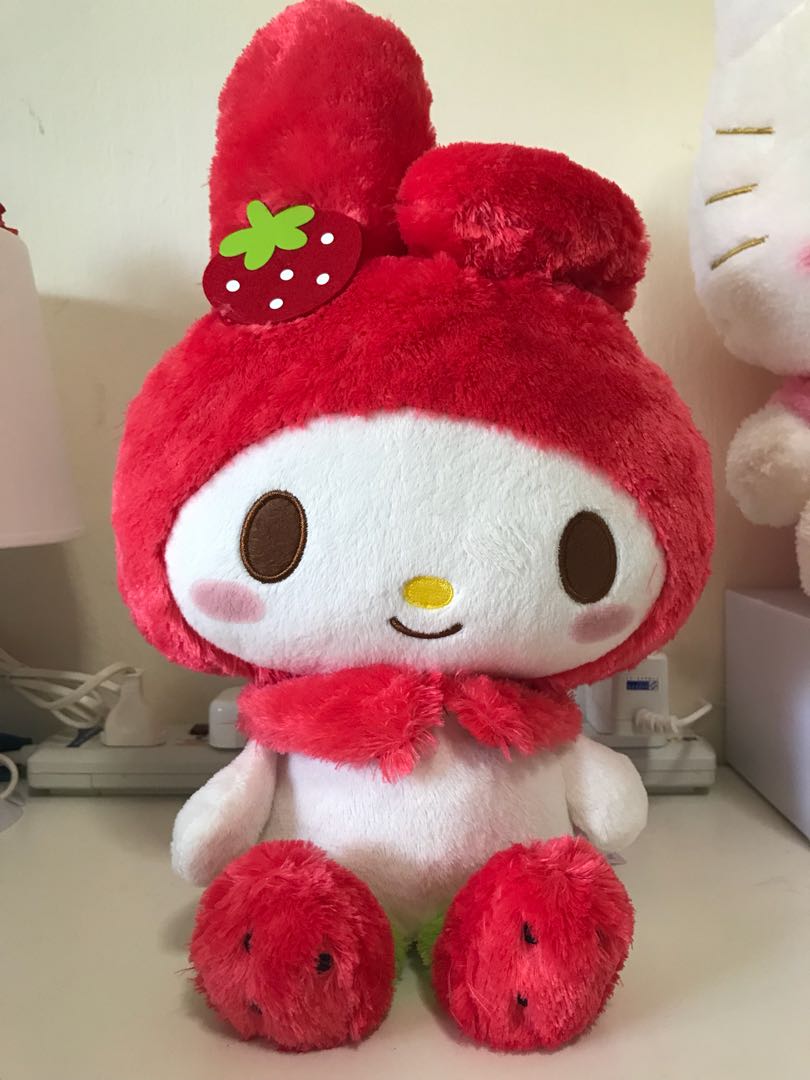 my melody strawberry plush