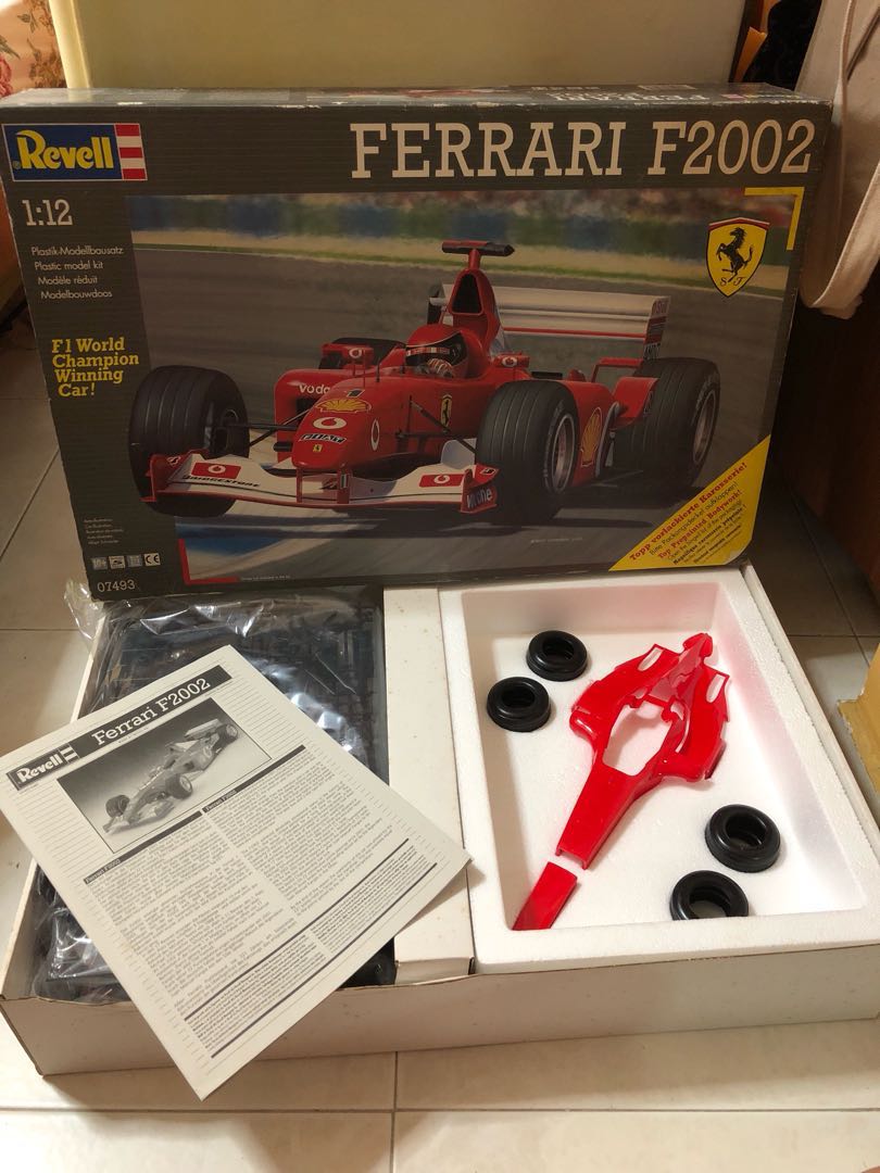 New Revell 1:12 Ferrari F2002 model kit, Hobbies & Toys, Toys 