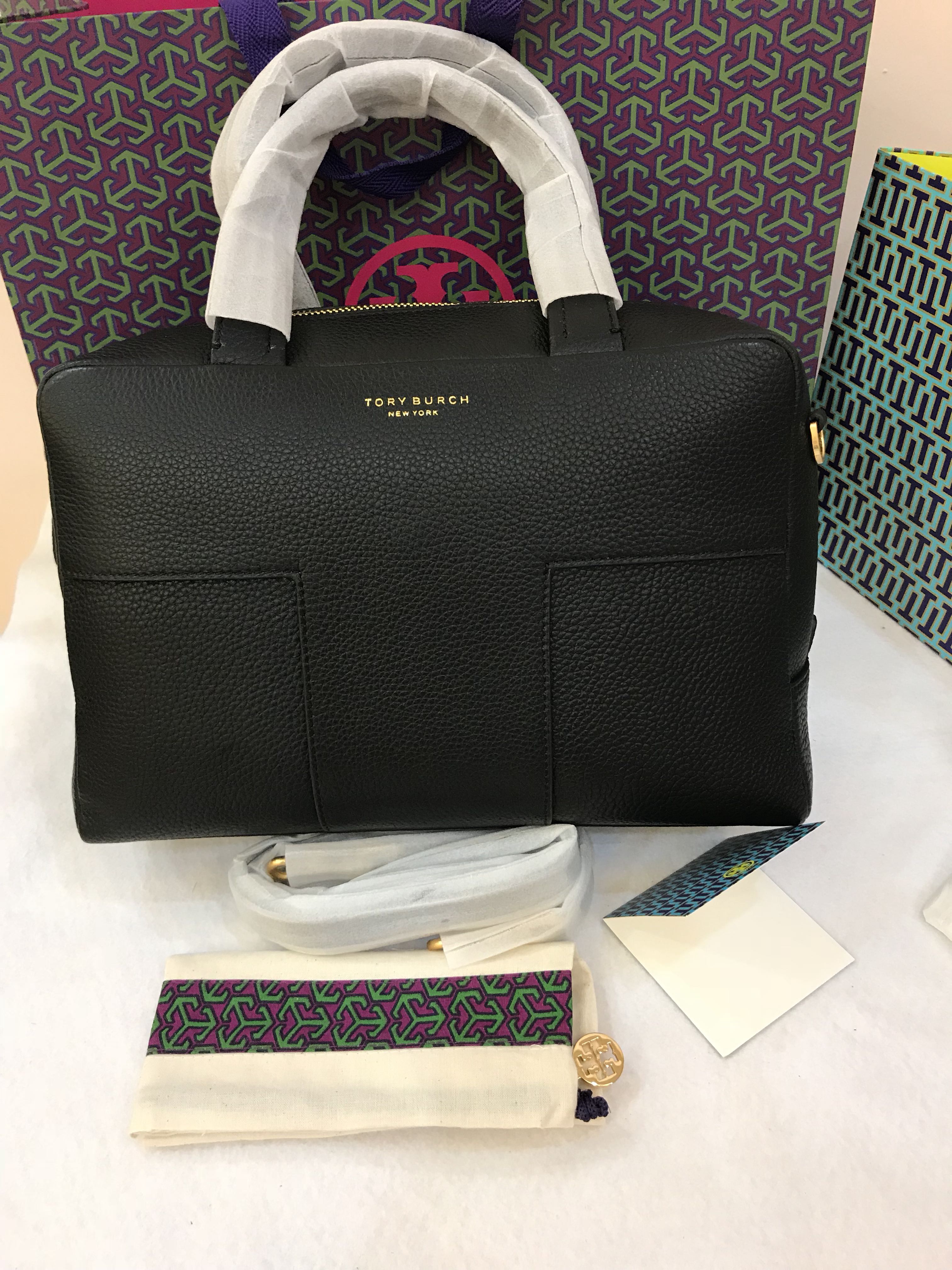 tory burch block t pebbled shoulder bag
