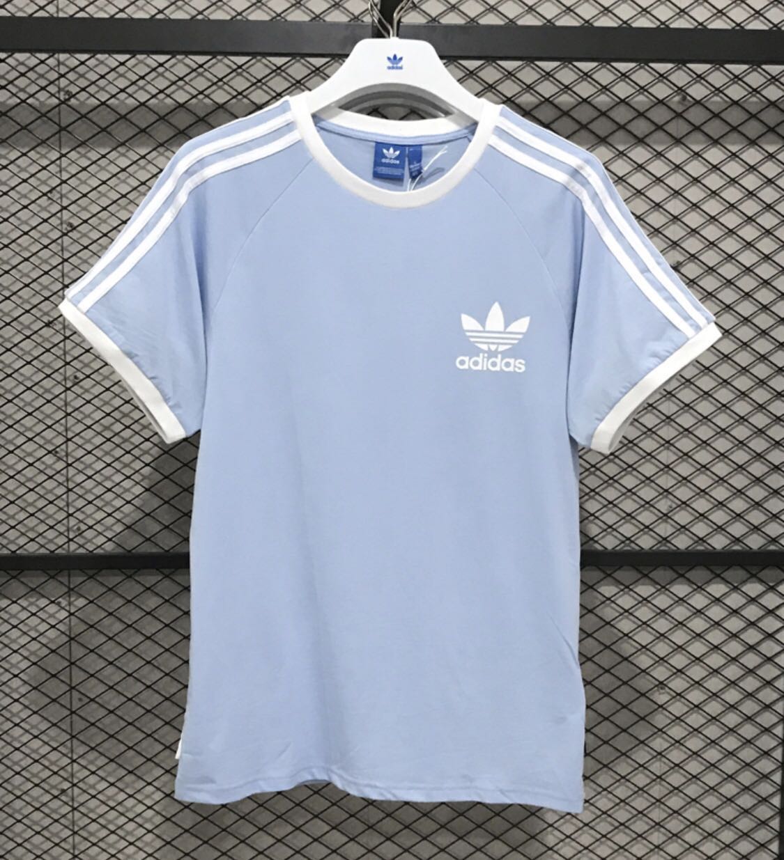 pending) Adidas Pastel baby blue tshirt 