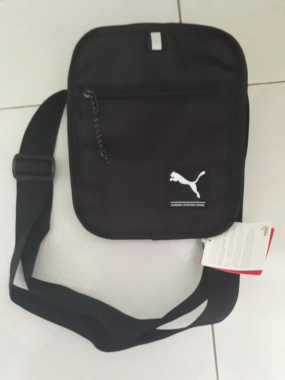 puma black sling bag