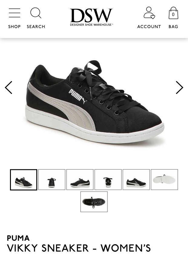 Puma vikky discount softfoam women's sneakers