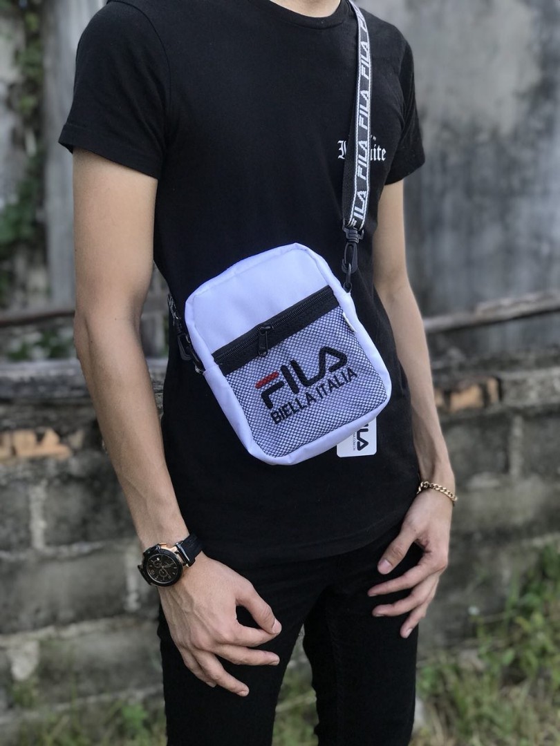 Restock SLING BAG FILA Dapat tali tulisan fila macam gambar Men s Fashion Bags Sling Bags on Carousell