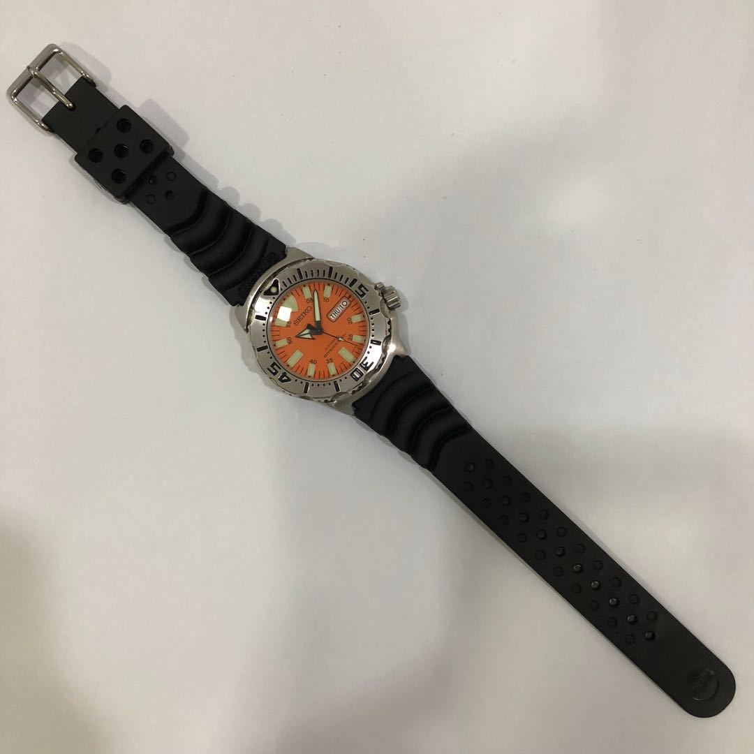SEIKO Monster Automatic 200m divers rubber strap watch SKX781K3 Men s Fashion Watches Accessories Watches on Carousell