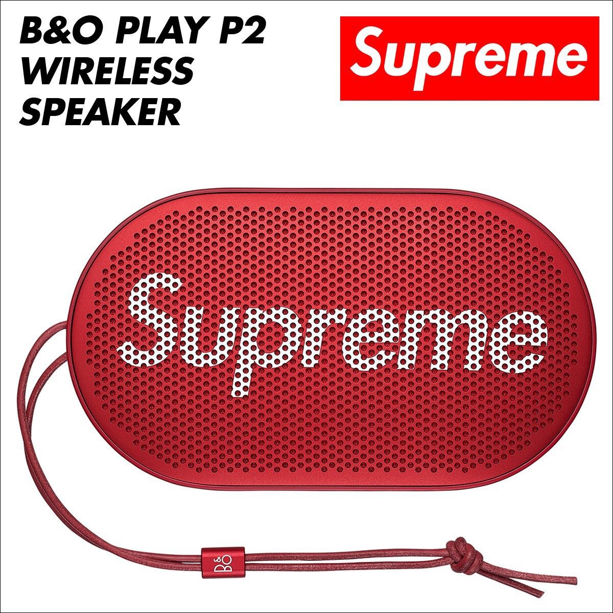 Supreme B&O Play by bang & olufsen p2 wireless speaker red, 手提