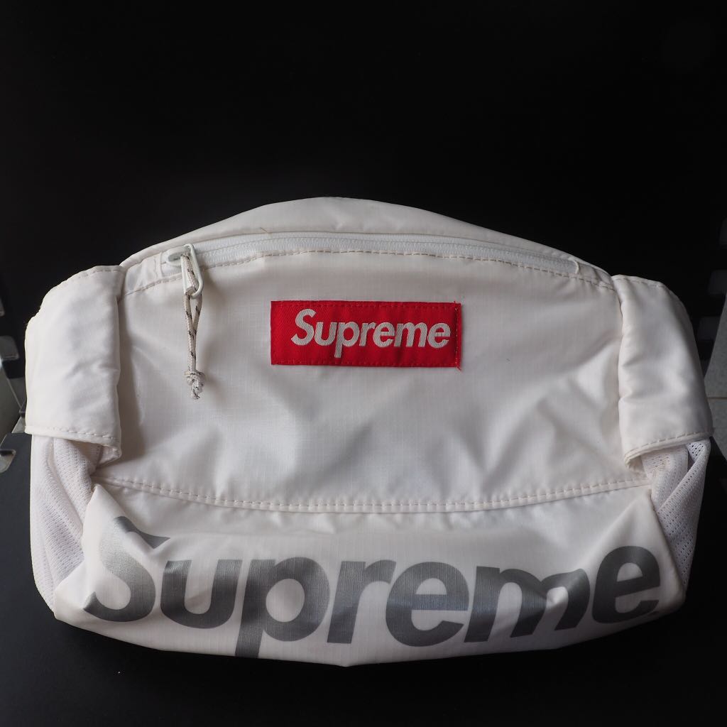 Supreme white sale waist bag