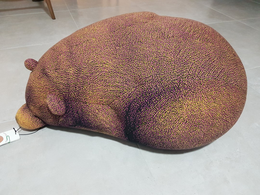 The Sleeping Grizzly Bear Cub bean bag, Furniture & Home Living, Home