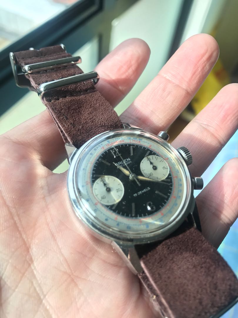 Vintage Gruen Panda Chronograph Luxury Watches on Carousell
