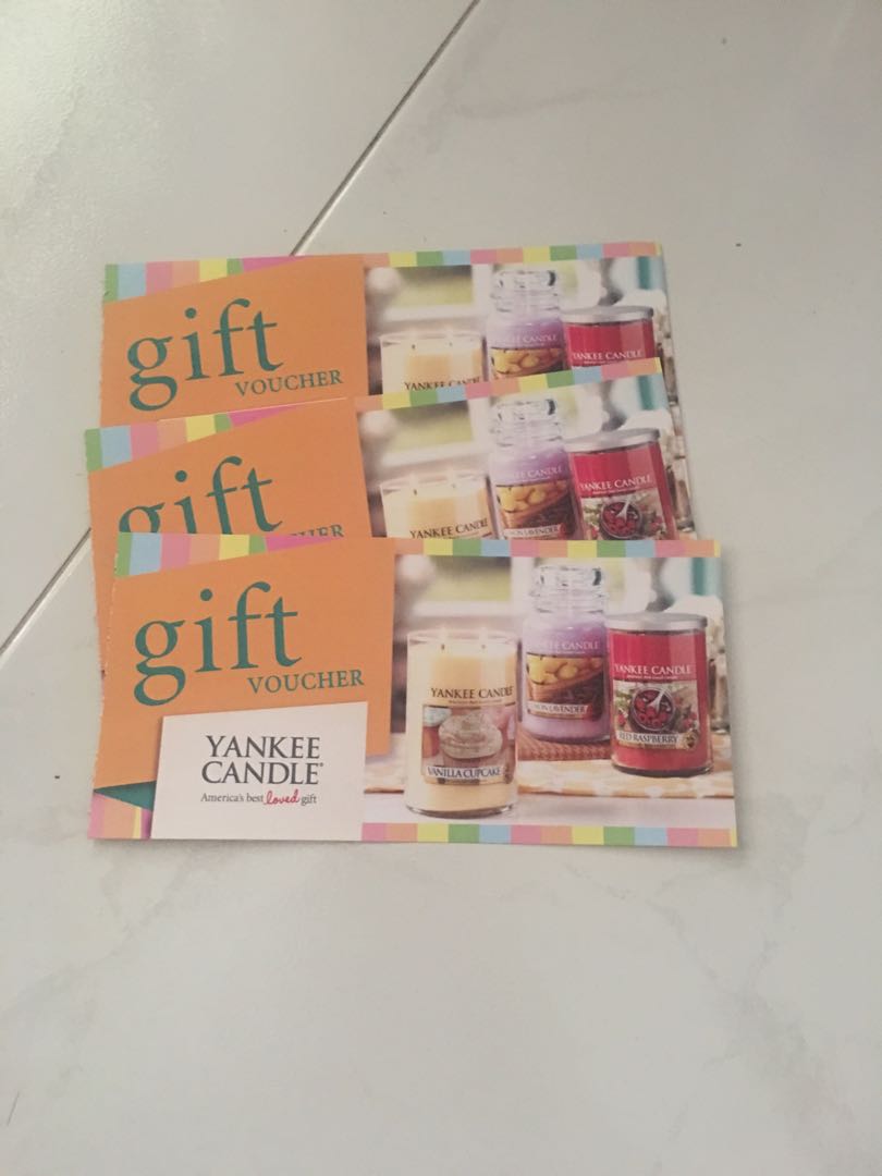 Yankee candle voucher, Tickets & Vouchers, Vouchers on Carousell