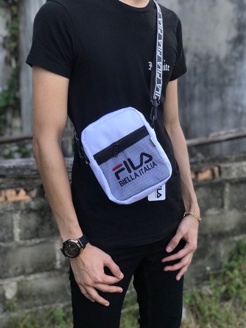 14 5 Restock SLING BAG FILA Dapat tali tulisan fila macam gambar Men s Fashion Bags Sling Bags on Carousell