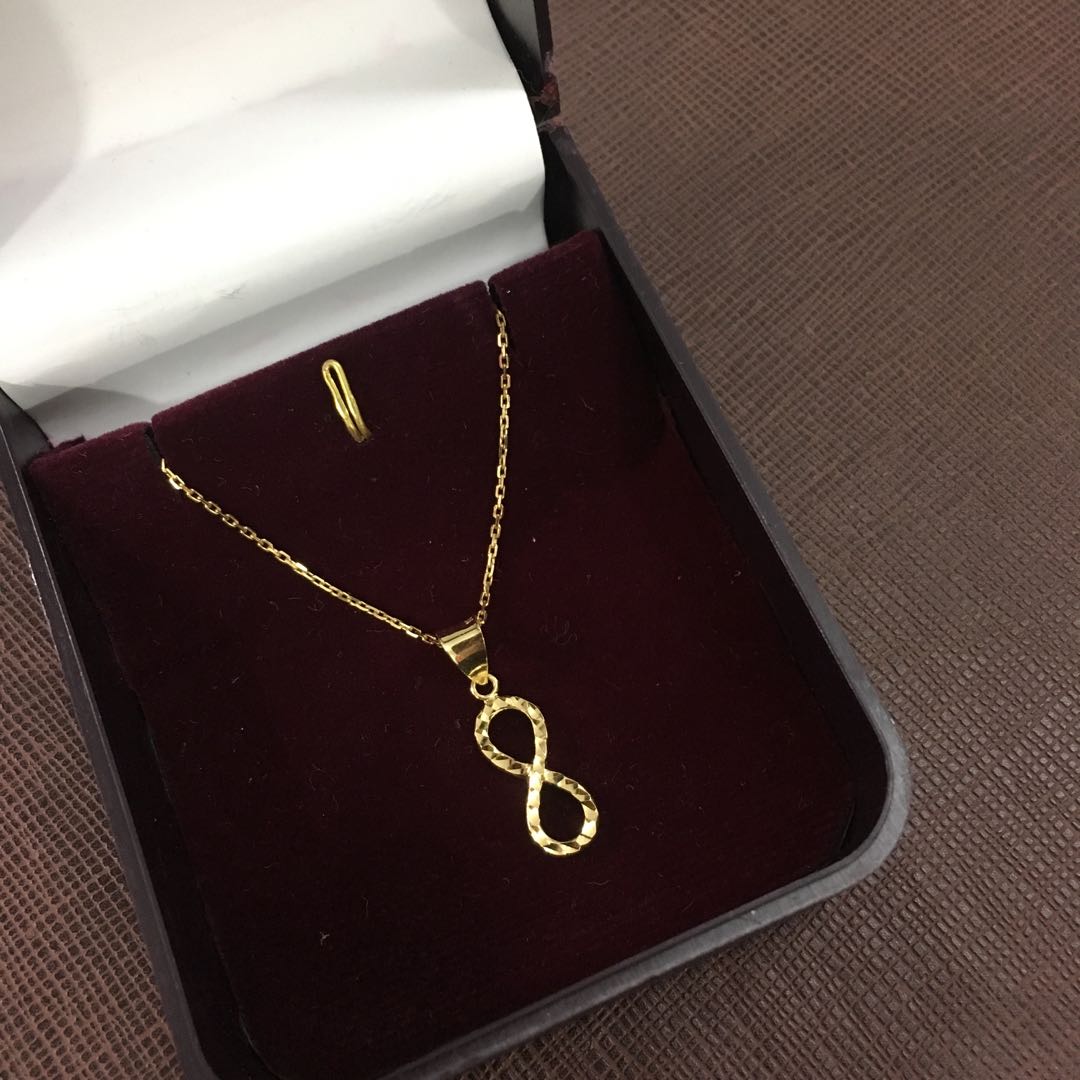18K Gold Infinity Necklace