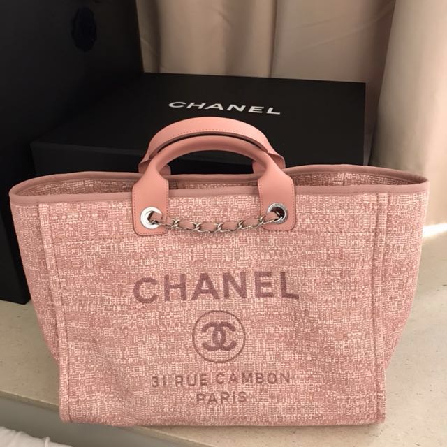 chanel tote bag pink