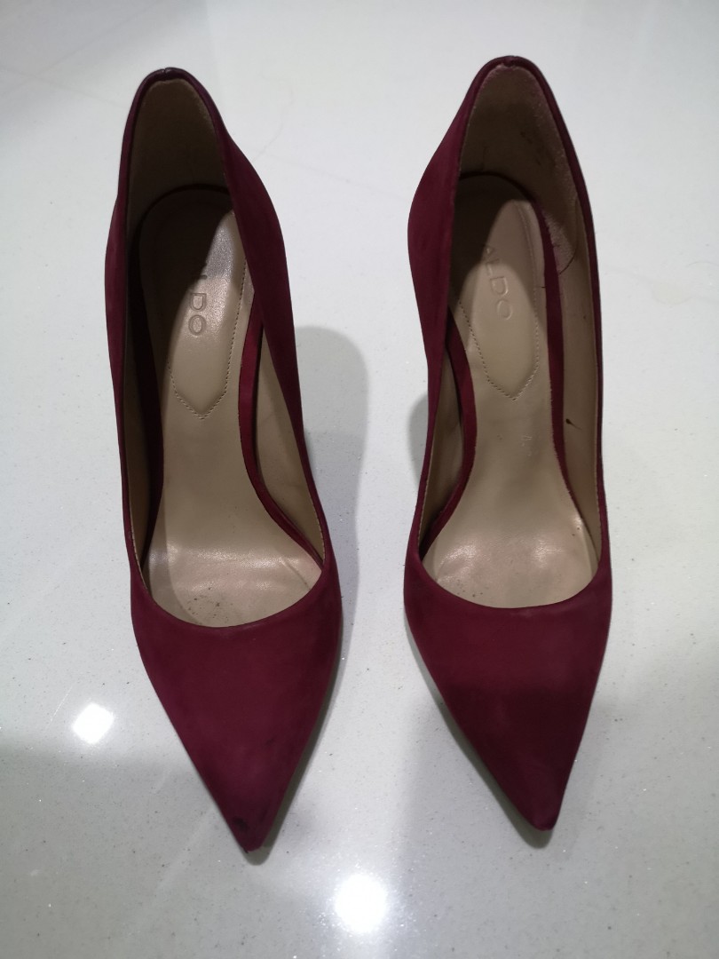 Aldo burgundy clearance heels