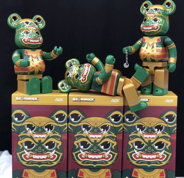 Medicom 100% Bearbrick ~ Tossakan Green Be@rbrick Thailand Exclusive 