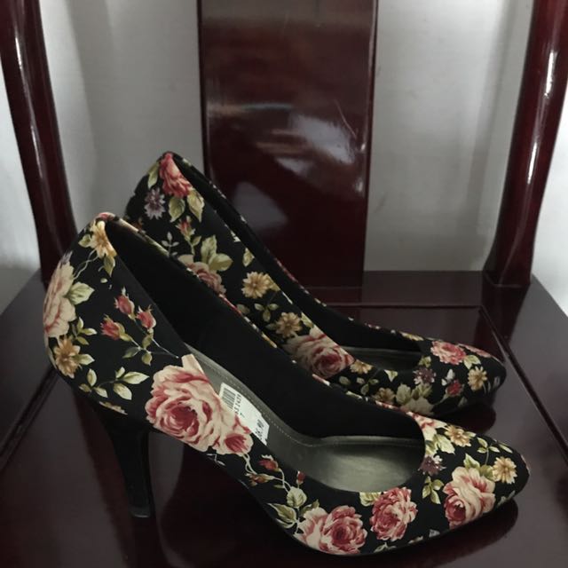 Oriental Floral Stilettos Heels 