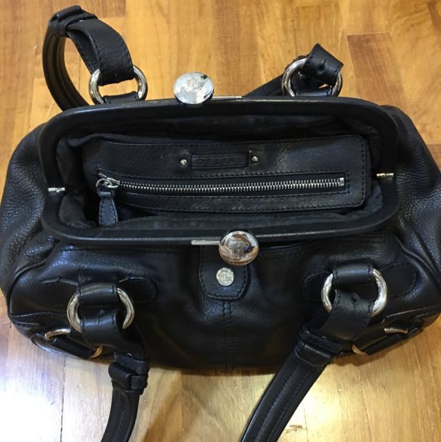 Celine black leather tote new arrivals