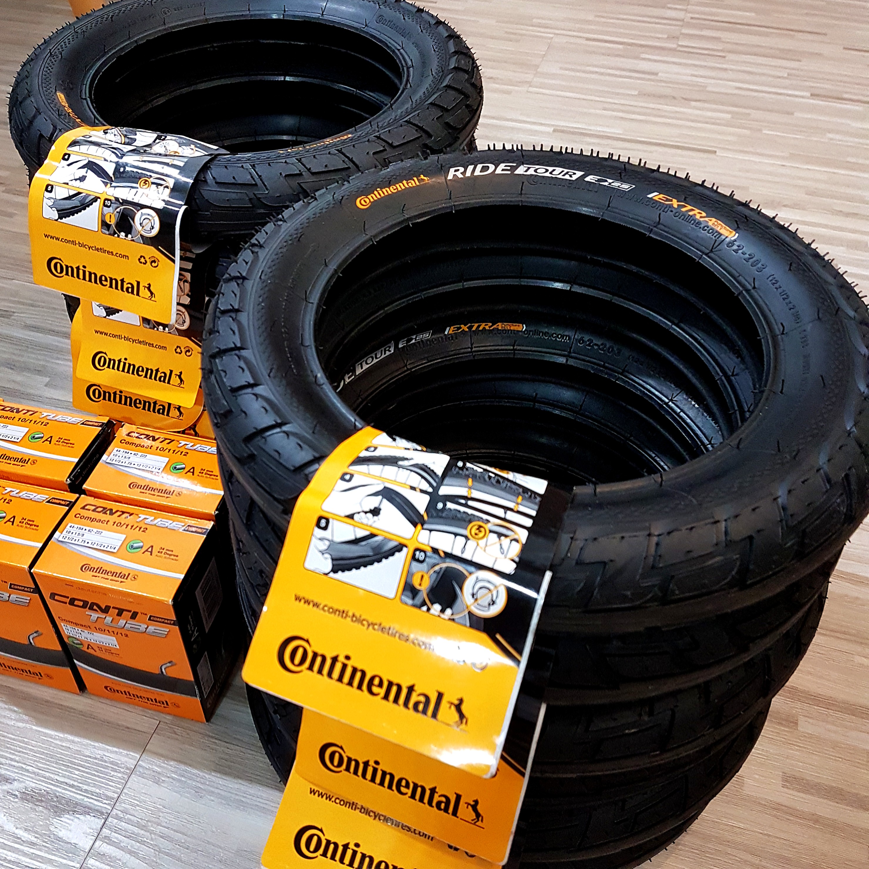 BN DYU Continental Ride Tour Tire & Tube, Sports Equipment, PMDs, E