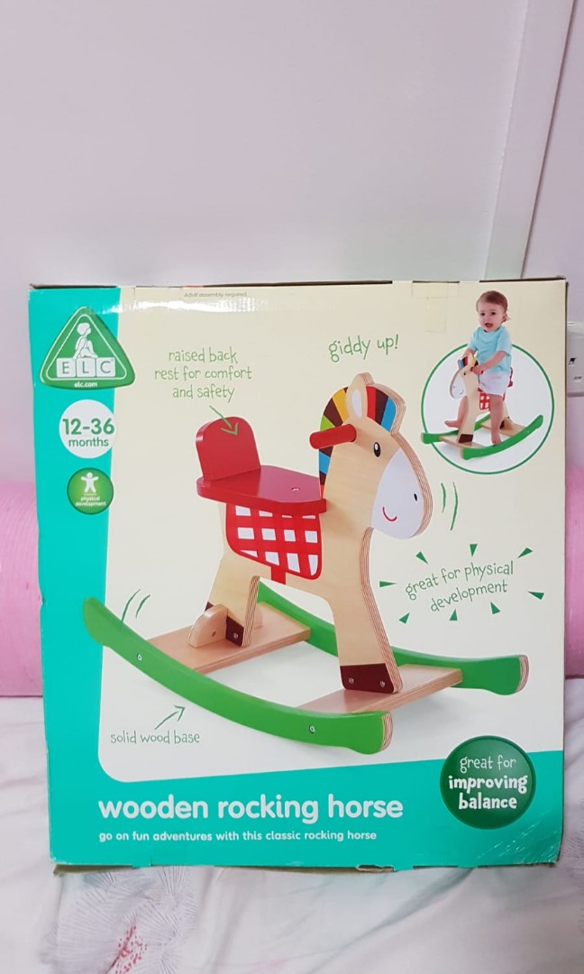 elc wooden rocking horse