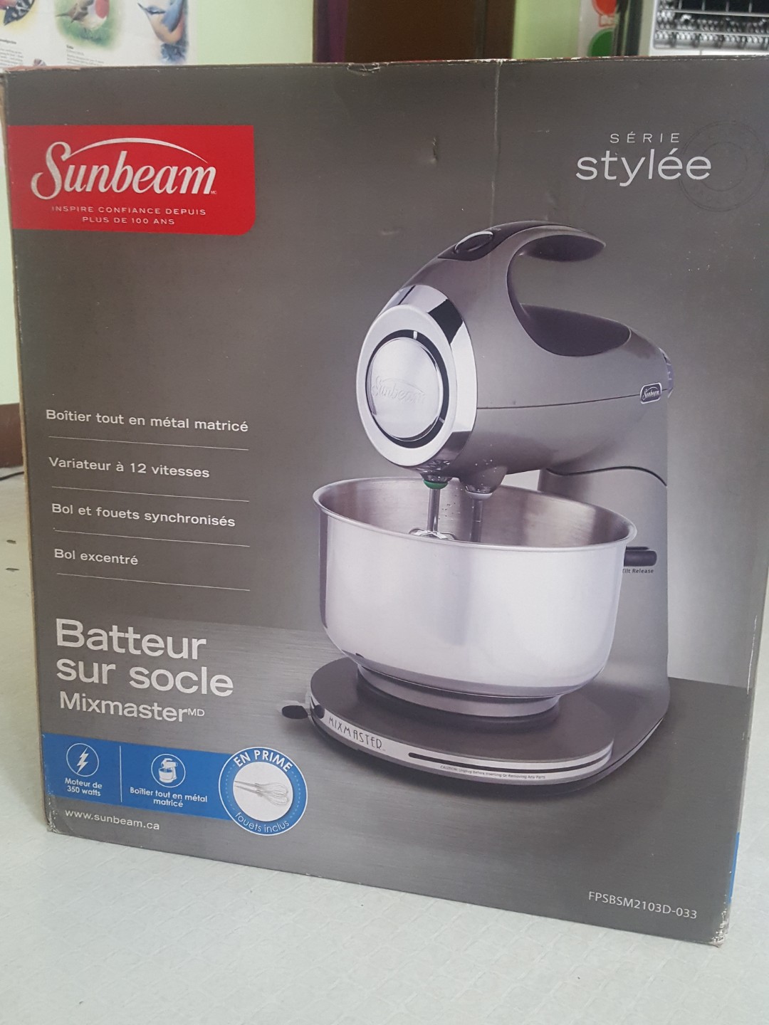 Sunbeam FPSBSM2101 Heritage Series 350Watt Stand Mixer, Black, TV & Home Appliances, Kitchen