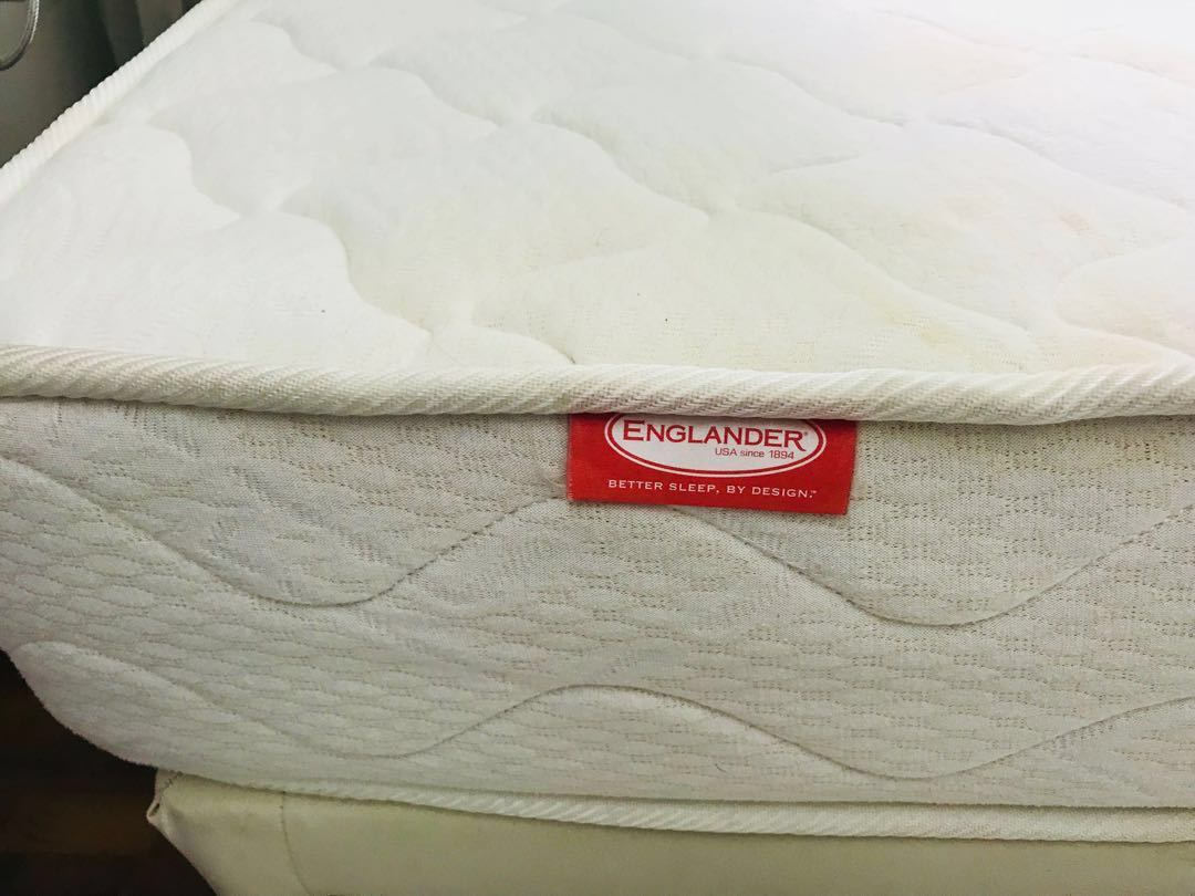 Englander SUPER Single Pullout Bed Frame + 2 Latex Mattress, Furniture