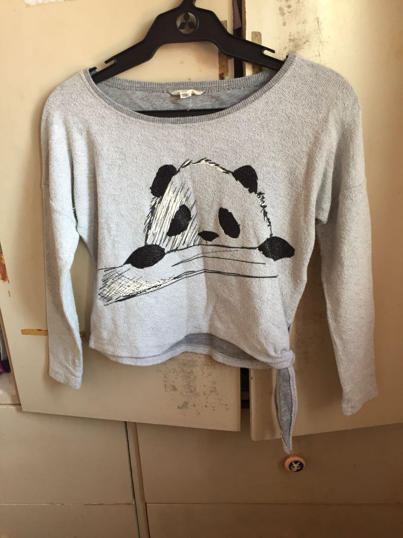 Forever 21 Panda Crop Top