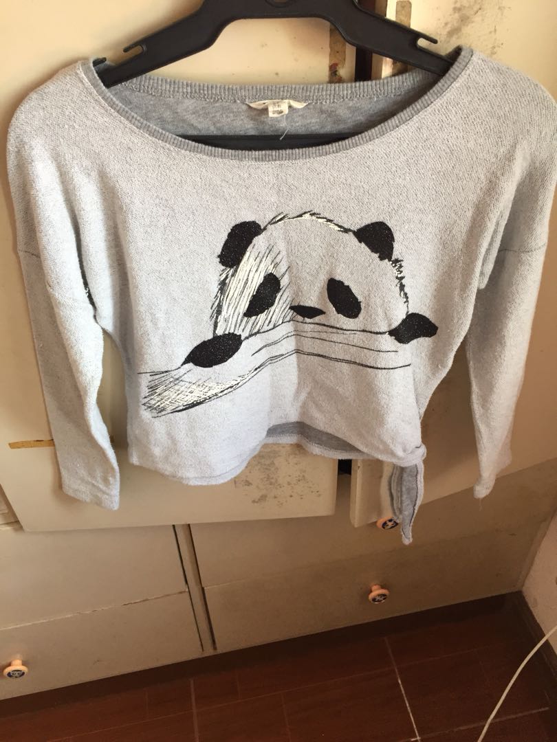 Forever 21 Panda Crop Top