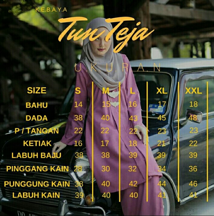 Free Pos Baju Raya Kebaya Tun Teja Womens Fashion Muslimah Fashion