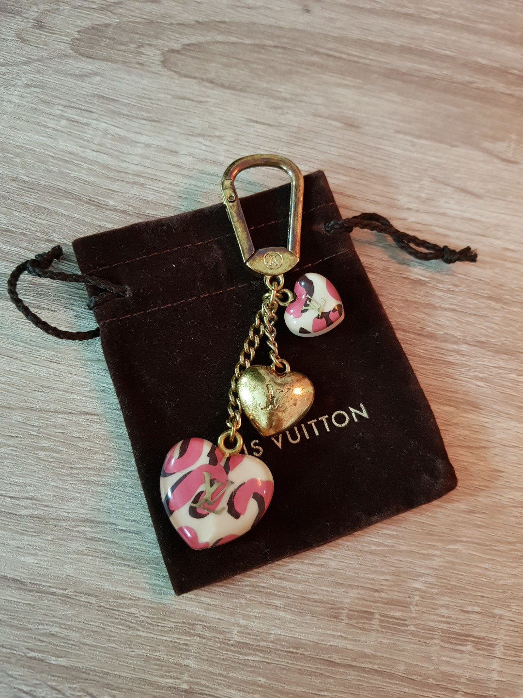 Louis Vuitton Mng Comics Bag Charm & Key Holder Multicolored Leather