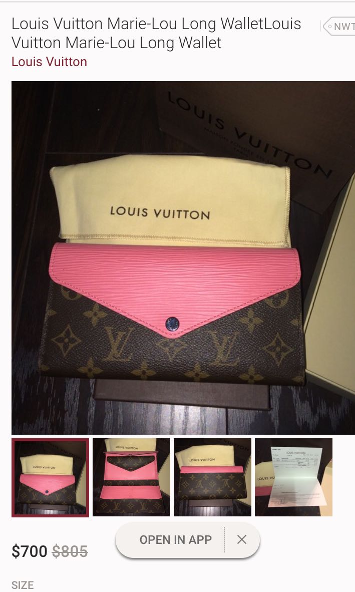 Louis Vuitton Marie-Lou Long Wallet