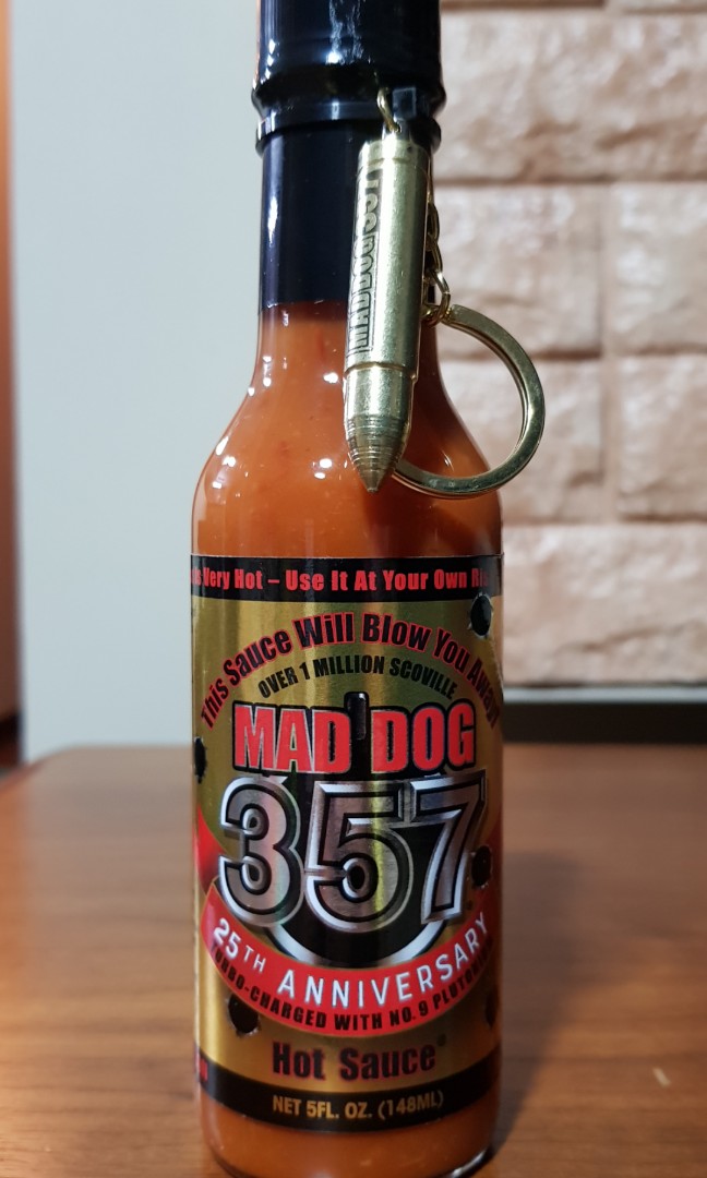 Mad Dog 357 Gold Edition Extreme Hot Hot Sauce Food Drinks Beverages On Carousell