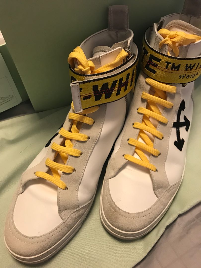 Off white security 2025 high top sneakers