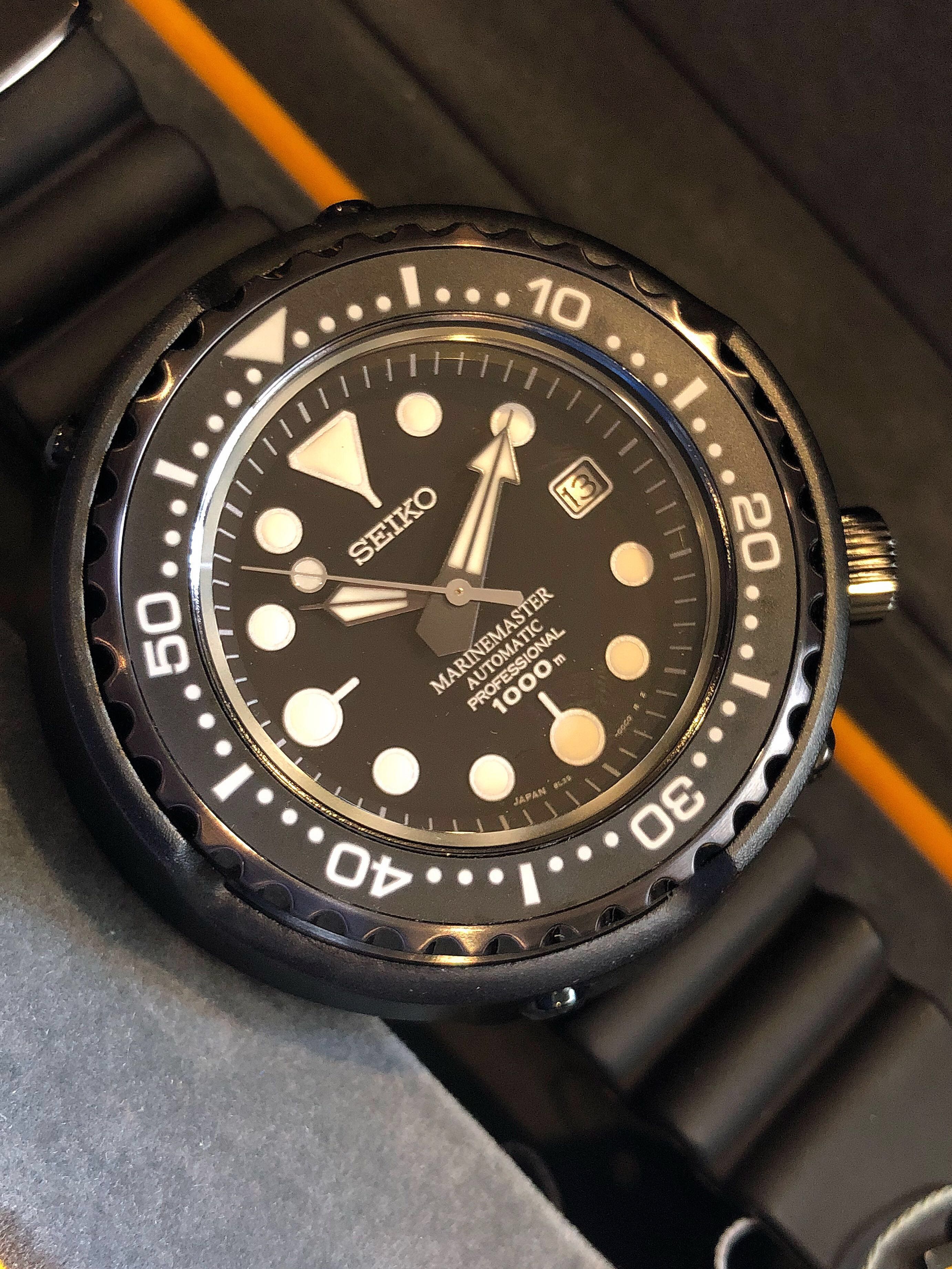 Seiko marinemaster deals 1000m automatic