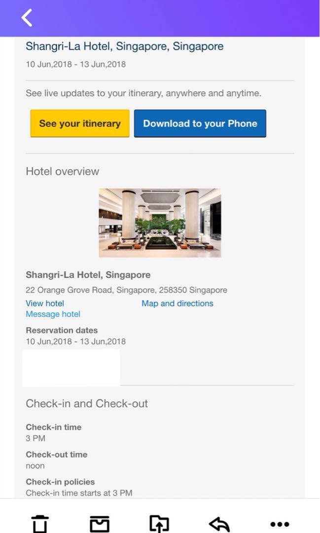 ShangriLa hotel stay, Tickets & Vouchers, Vouchers on Carousell