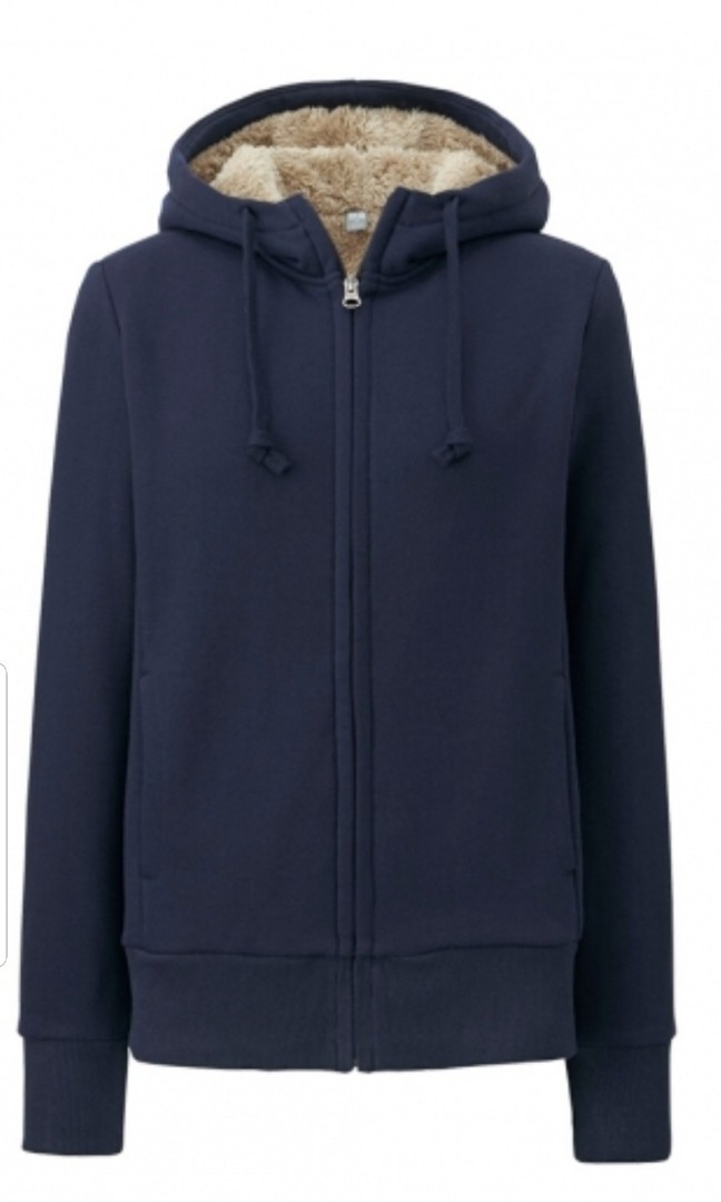 uniqlo pile lined hoodie